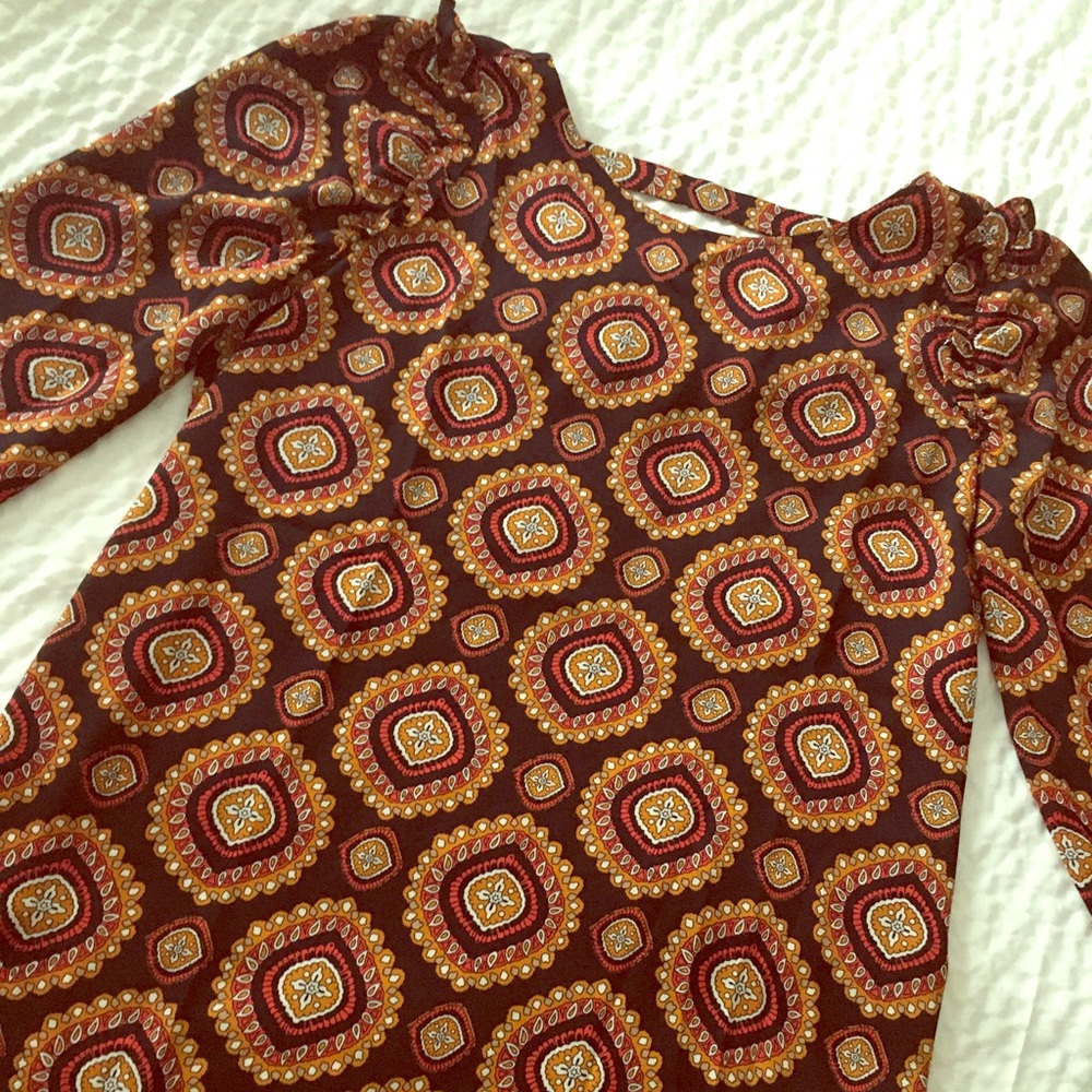 NWOT Loft long-sleeved colorful shirt.